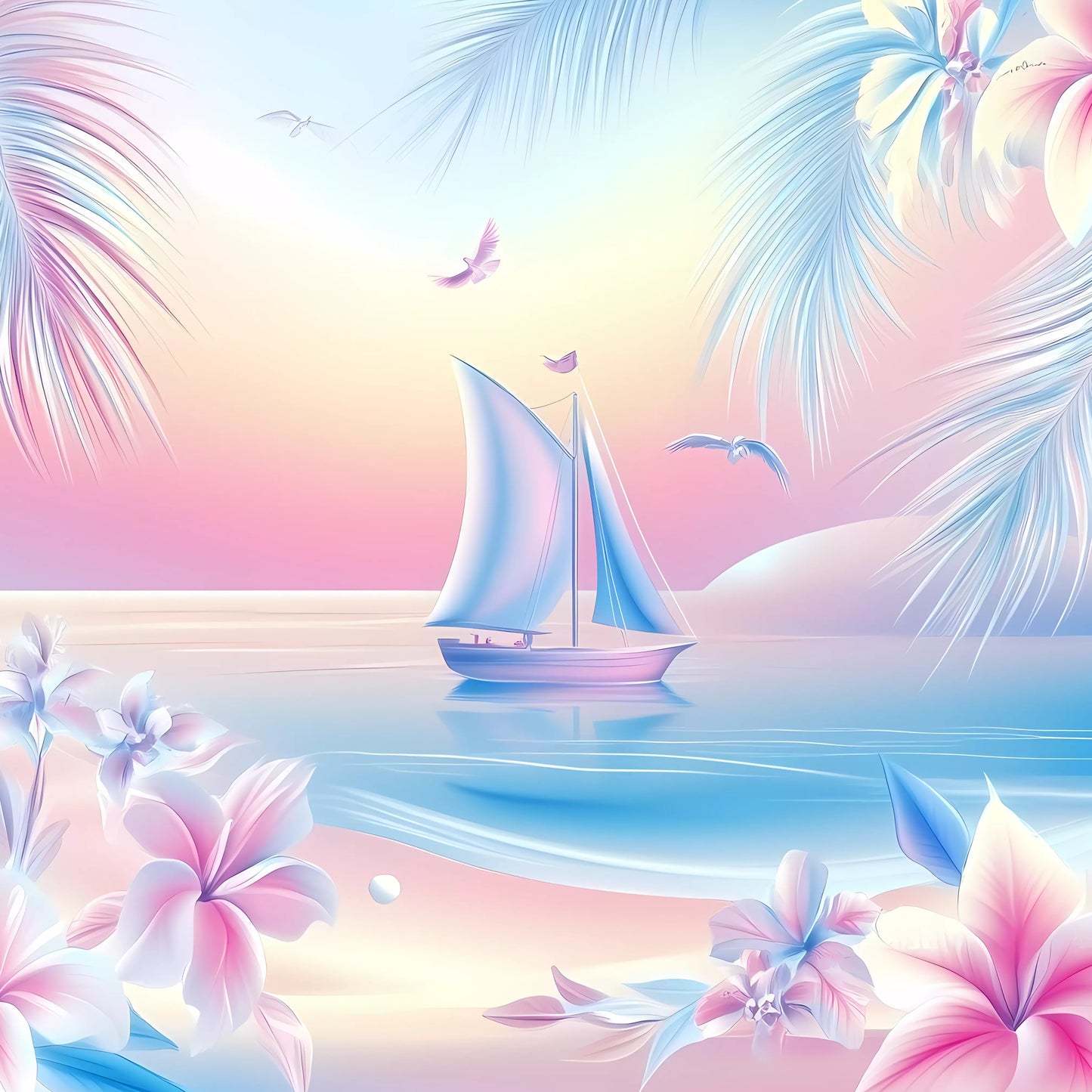 affiche décors maison paradis