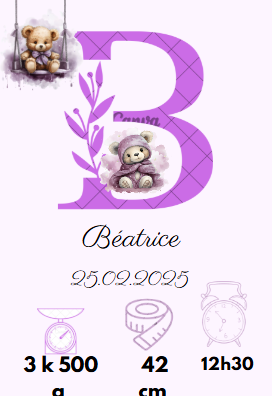 Affiche de naissance
