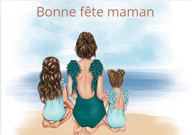 maman a la plage