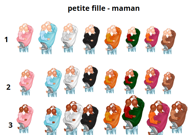 maman enfant coeur