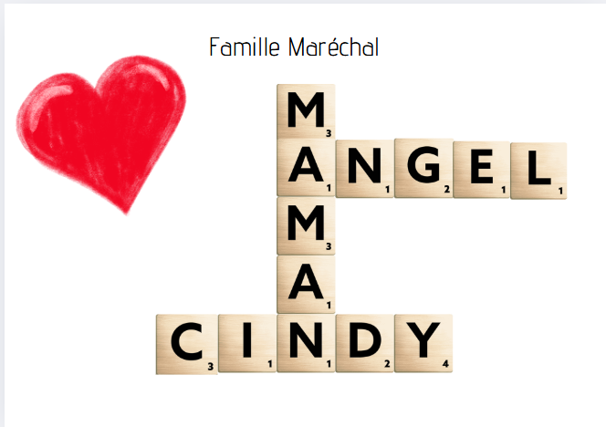 Affiche maman scrabble