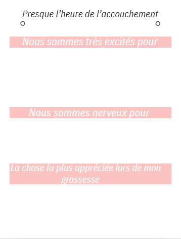 planner de grossesse numérique