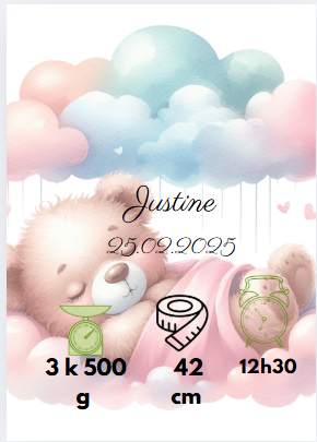 Affiche de naissance