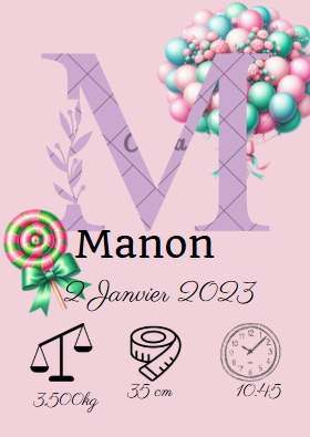 Affiche de naissance