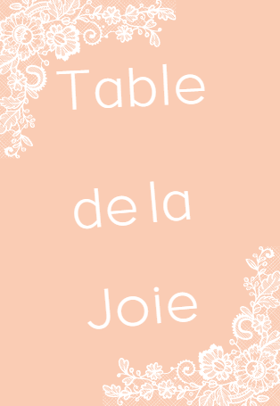 Marque table bohème chic