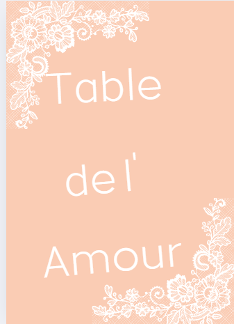 Marque table bohème chic