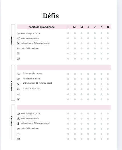 Planificateur journalier