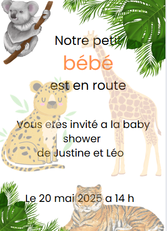 Invitation  baby shower