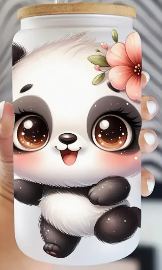 verre bubble tea panda