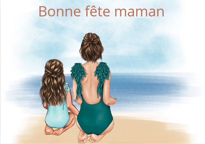maman   a la plage