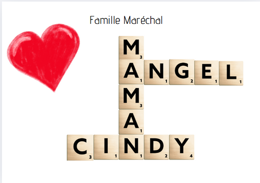 Affiche maman  scrabble