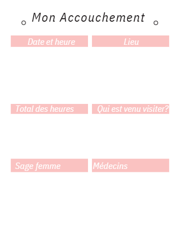 planner de grossesse  numérique