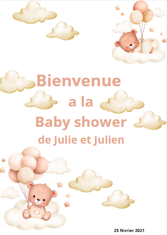 Affiche baby  shower