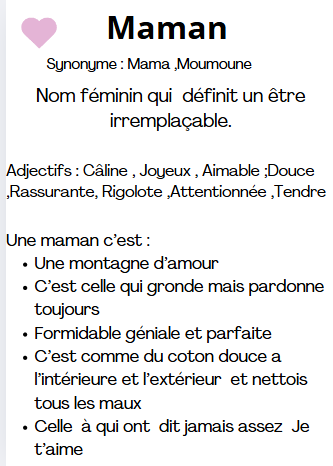 maman définition