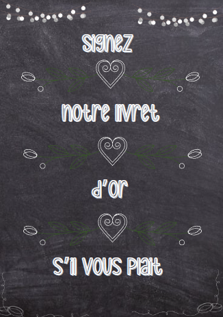 Affiche Livret d'or